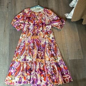 Chicos 3/US 16 Short Sleeve Dress